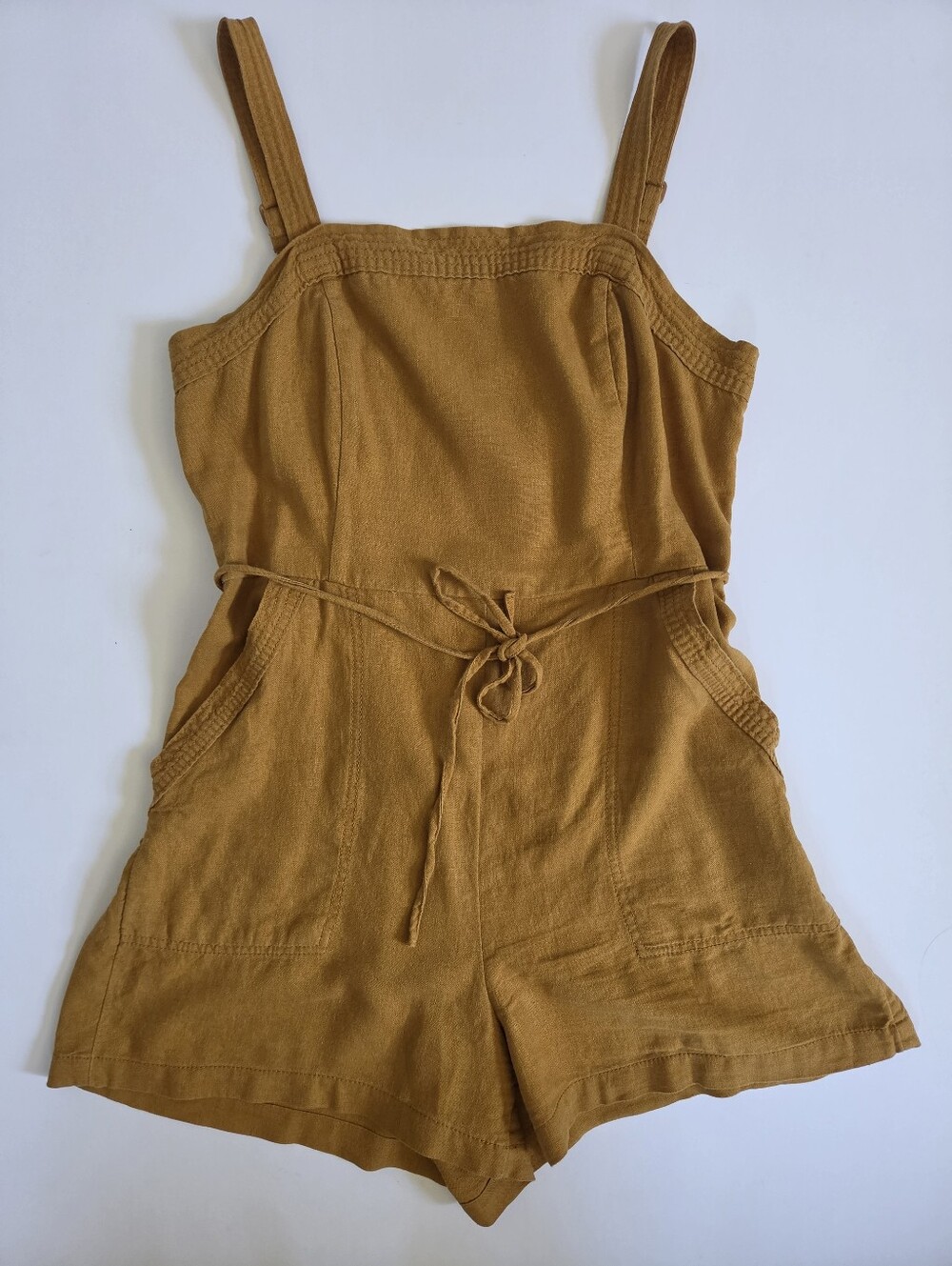 Linen Romper Bundle summery beachy travel cruise vacation resort wear size M/8 - Picture 2 of 11